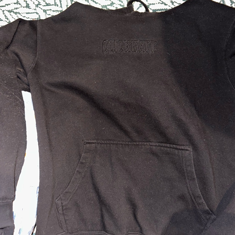 David dobrick all black clickbait hoodie